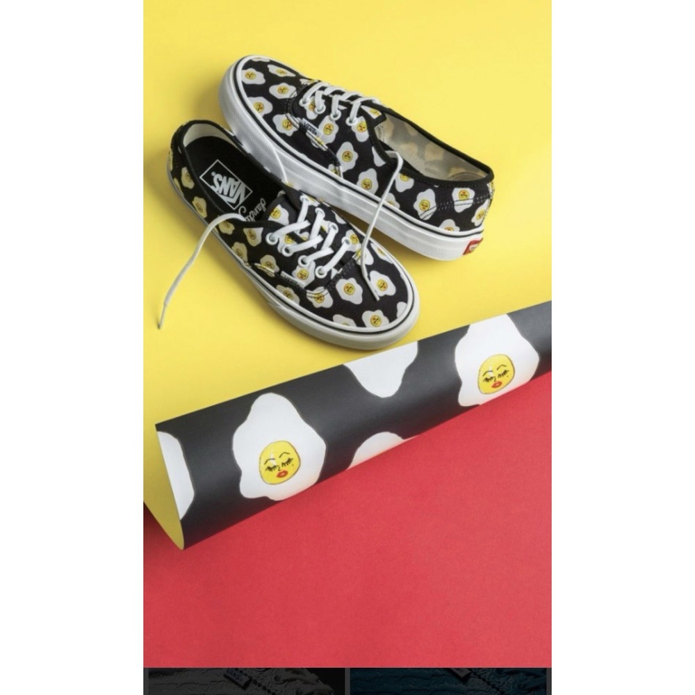 Rare VANS Authentic x Kendra DandyEgg Graphic Print Lace-Up Sneaker Unisex A20